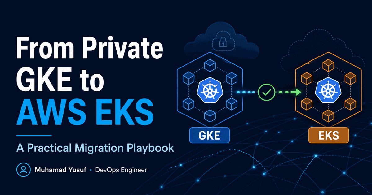 GKE to AWS EKS Kubernetes migration playbook